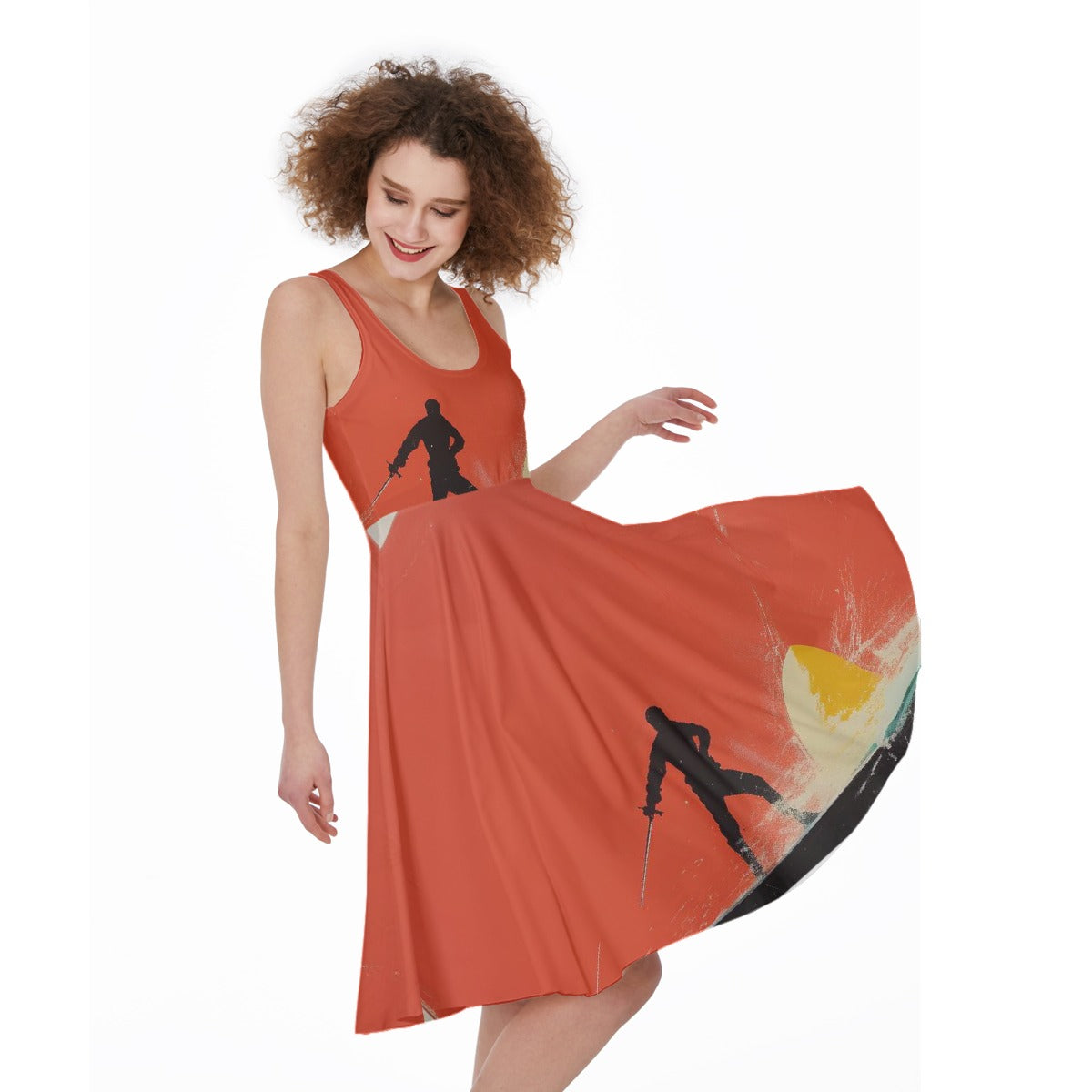 All-Over Print Women's Sleeveless Dress