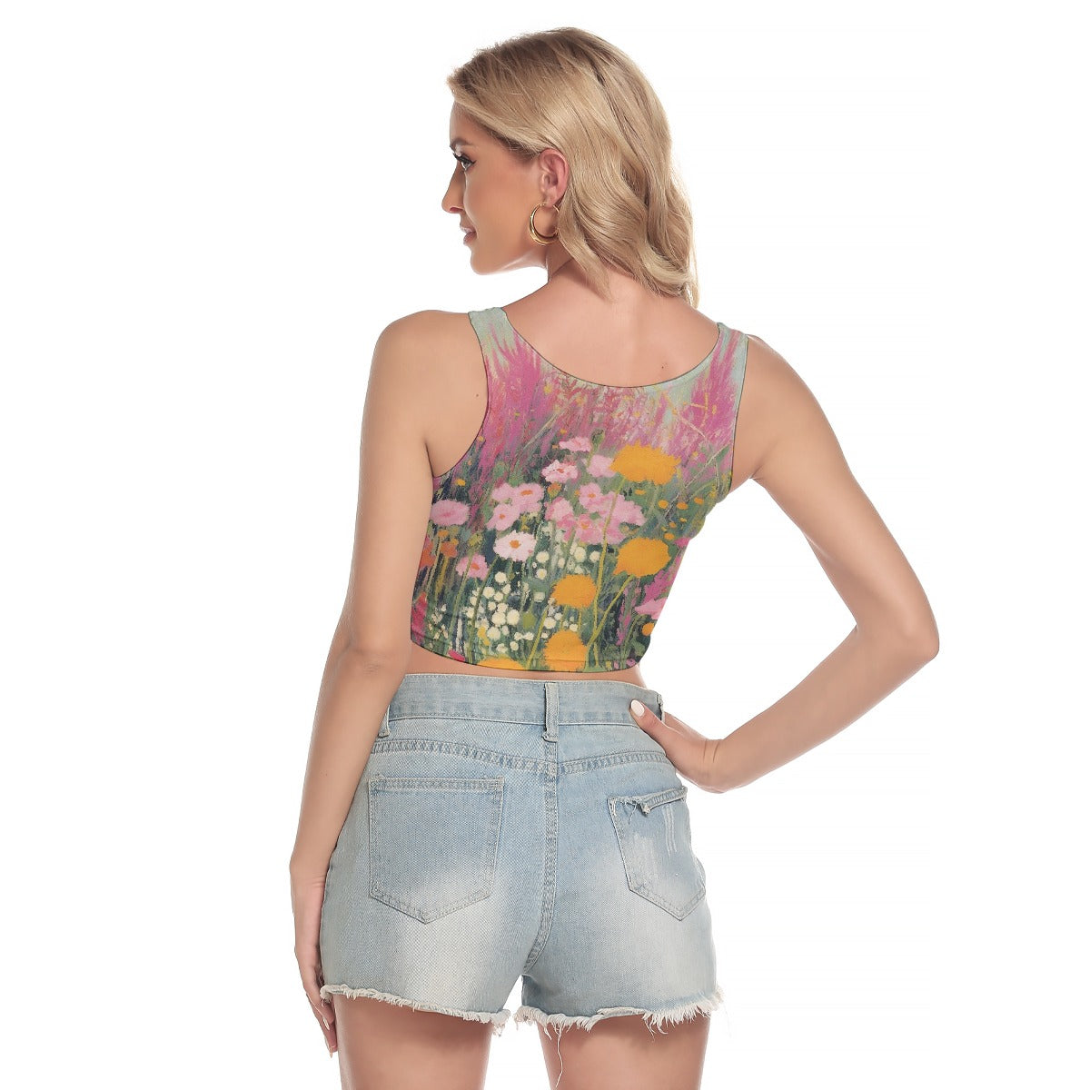 All-Over Print Women's Sport Crop Tank Top