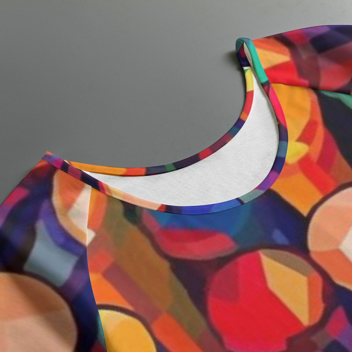 All-Over Print Women's Round Neck T-shirt With Raglan Sleeve