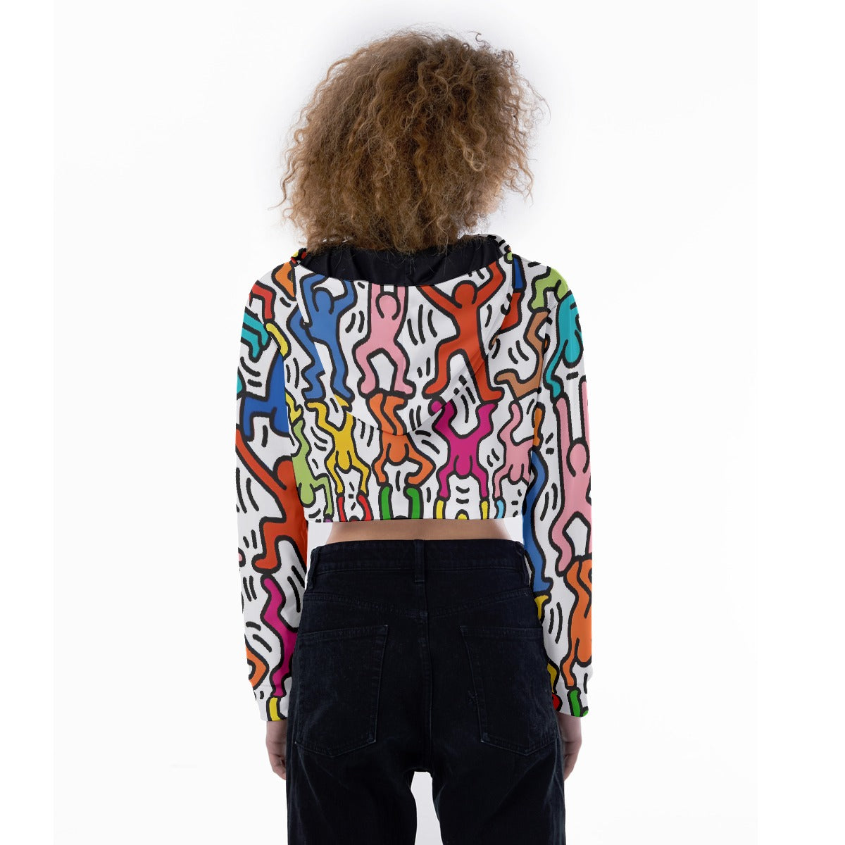 All-Over Print Women's Crop Top Hoodie