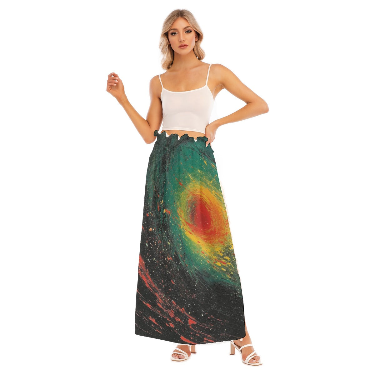 All-Over Print Women's Side Split Skirt
