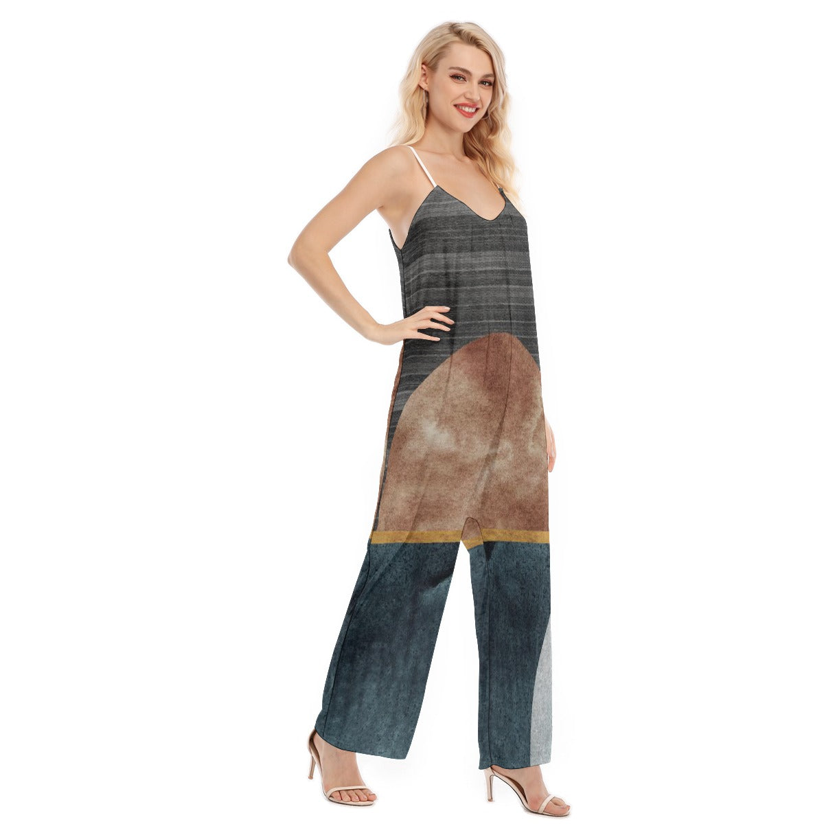 All-Over Print Women's Loose Cami Jumpsuit