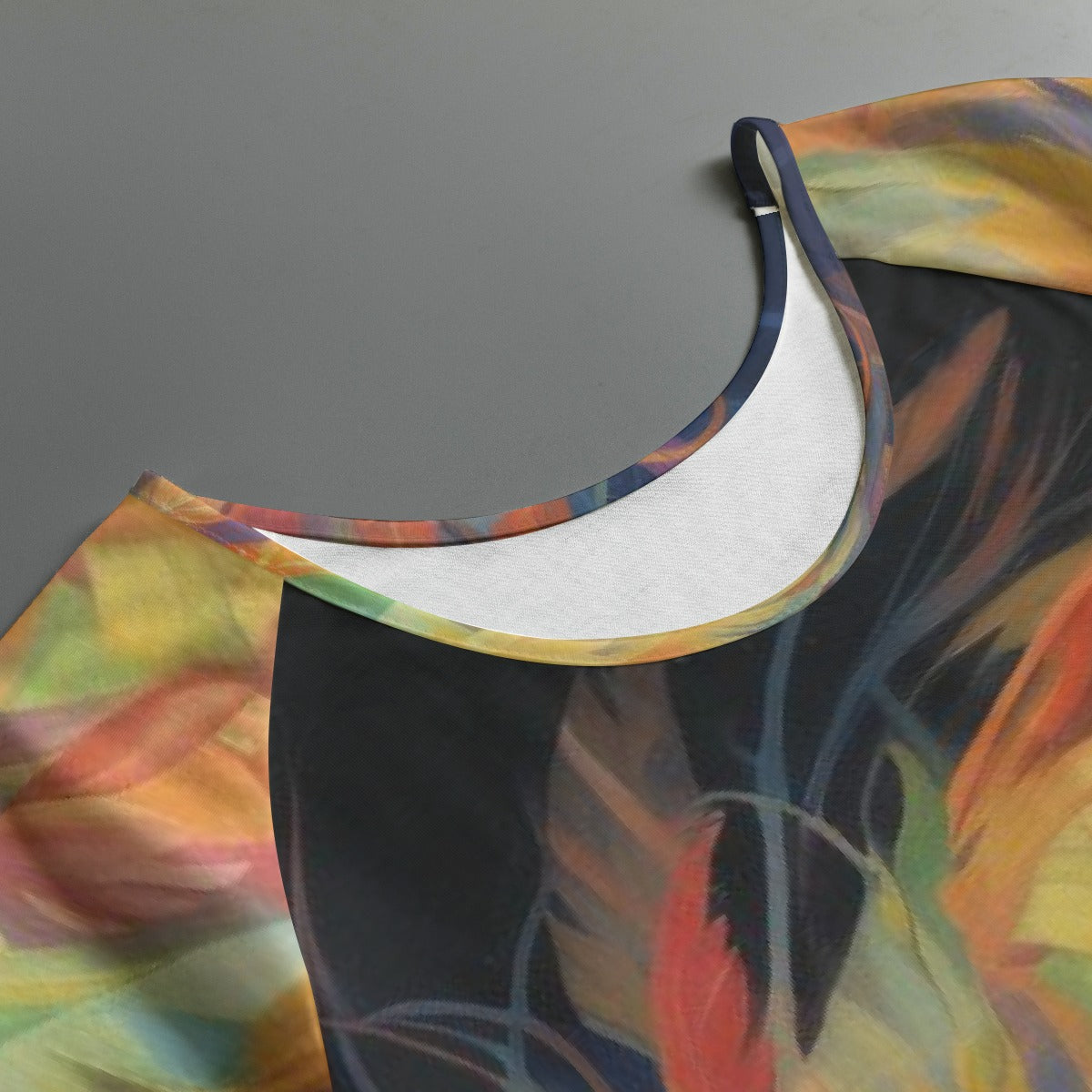 All-Over Print Women's Round Neck T-shirt With Raglan Sleeve
