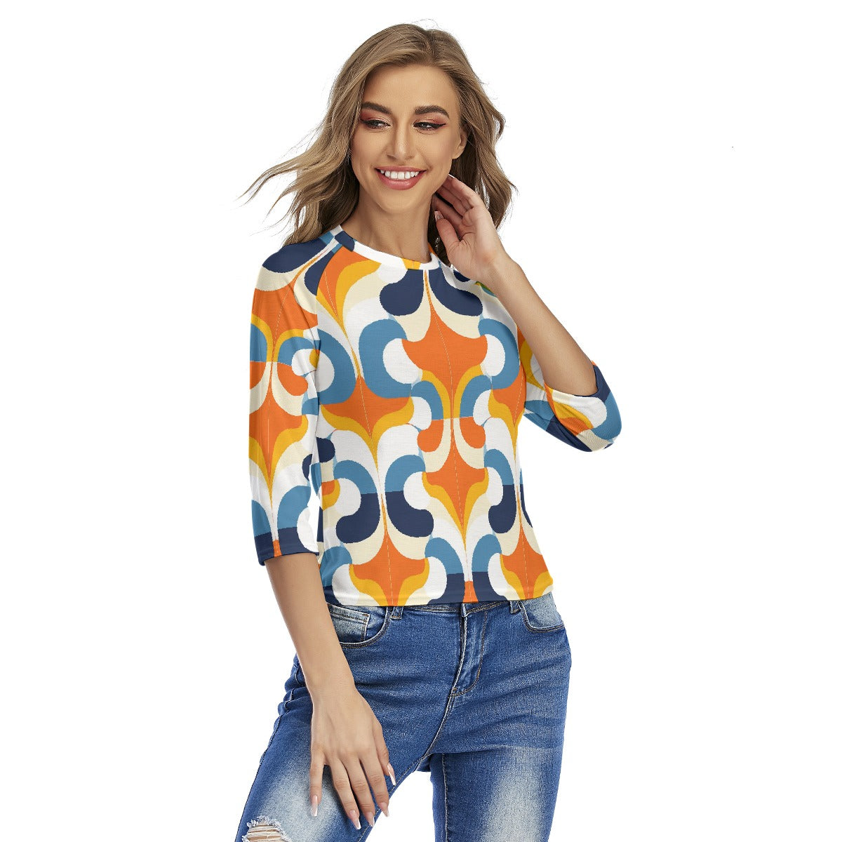 All-Over Print Women's Raglan Sleeves T-shirts