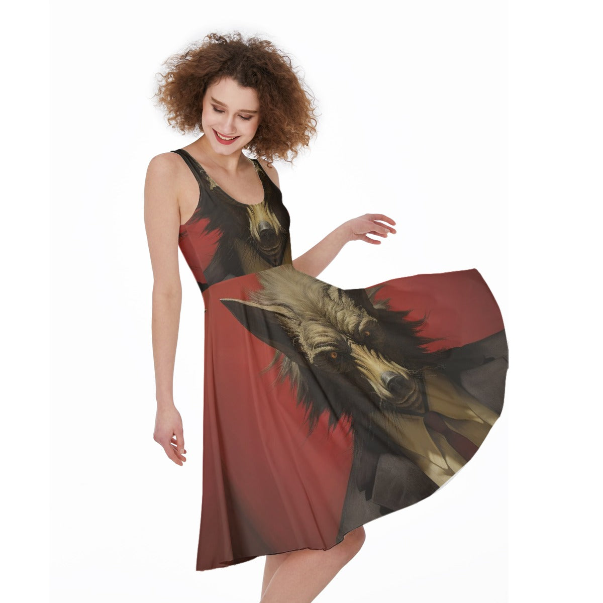 All-Over Print Women's Sleeveless Dress