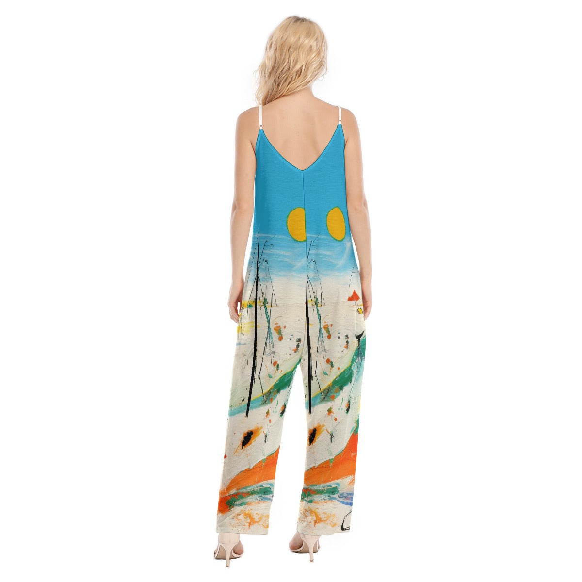 All-Over Print Women's Loose Cami Jumpsuit