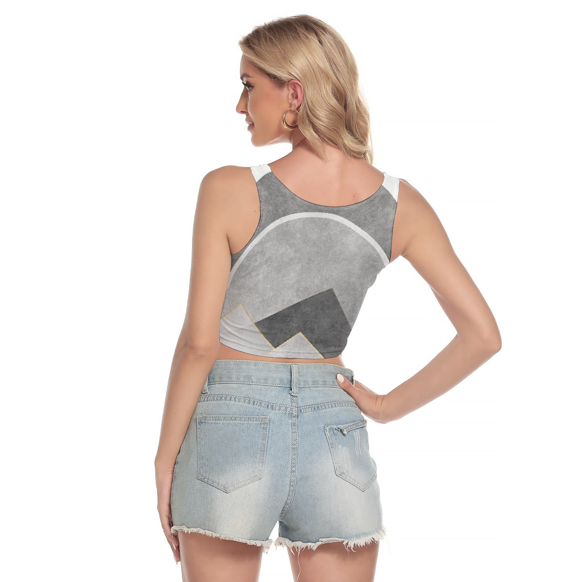 All-Over Print Women's Sport Crop Tank Top