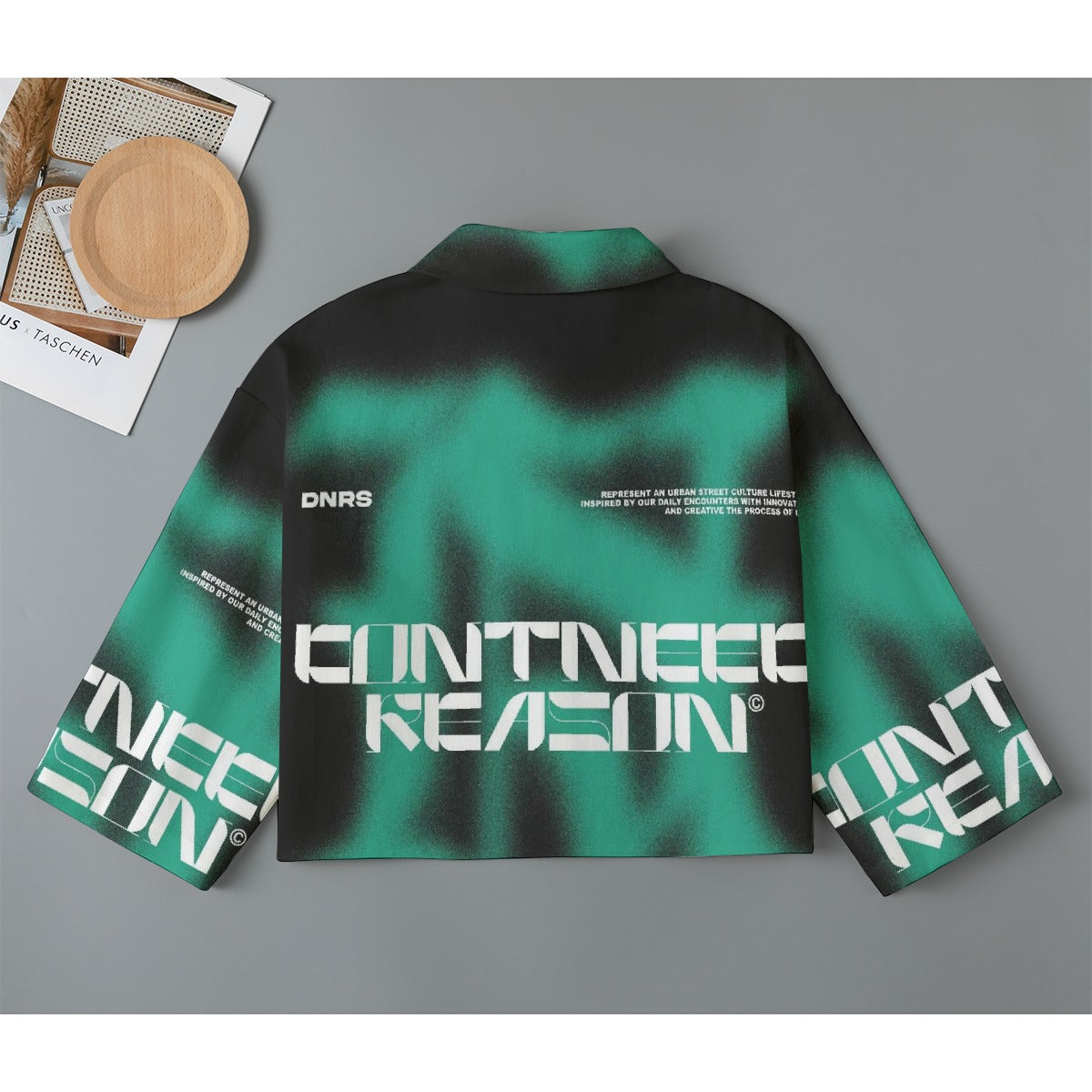 All-Over Print Women's Cropped Jacket | 245GSM Cotton