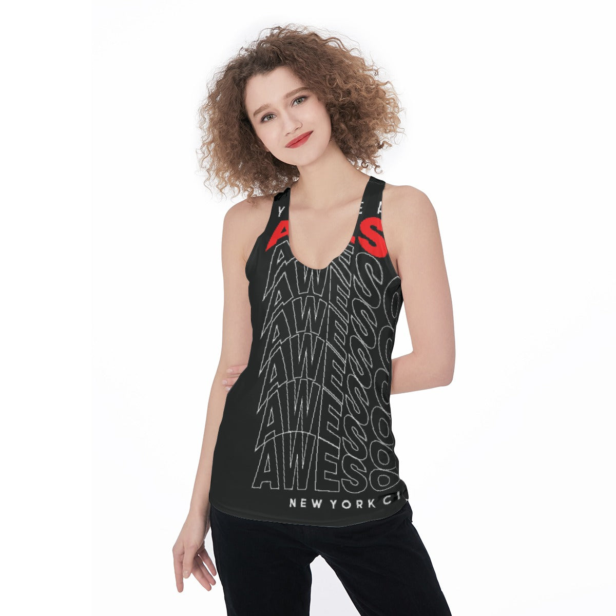All-Over Print Women's Racerback Tank Top