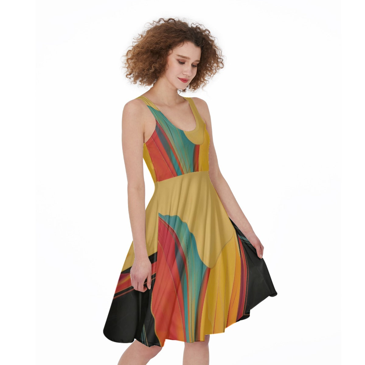 All-Over Print Women's Sleeveless Dress