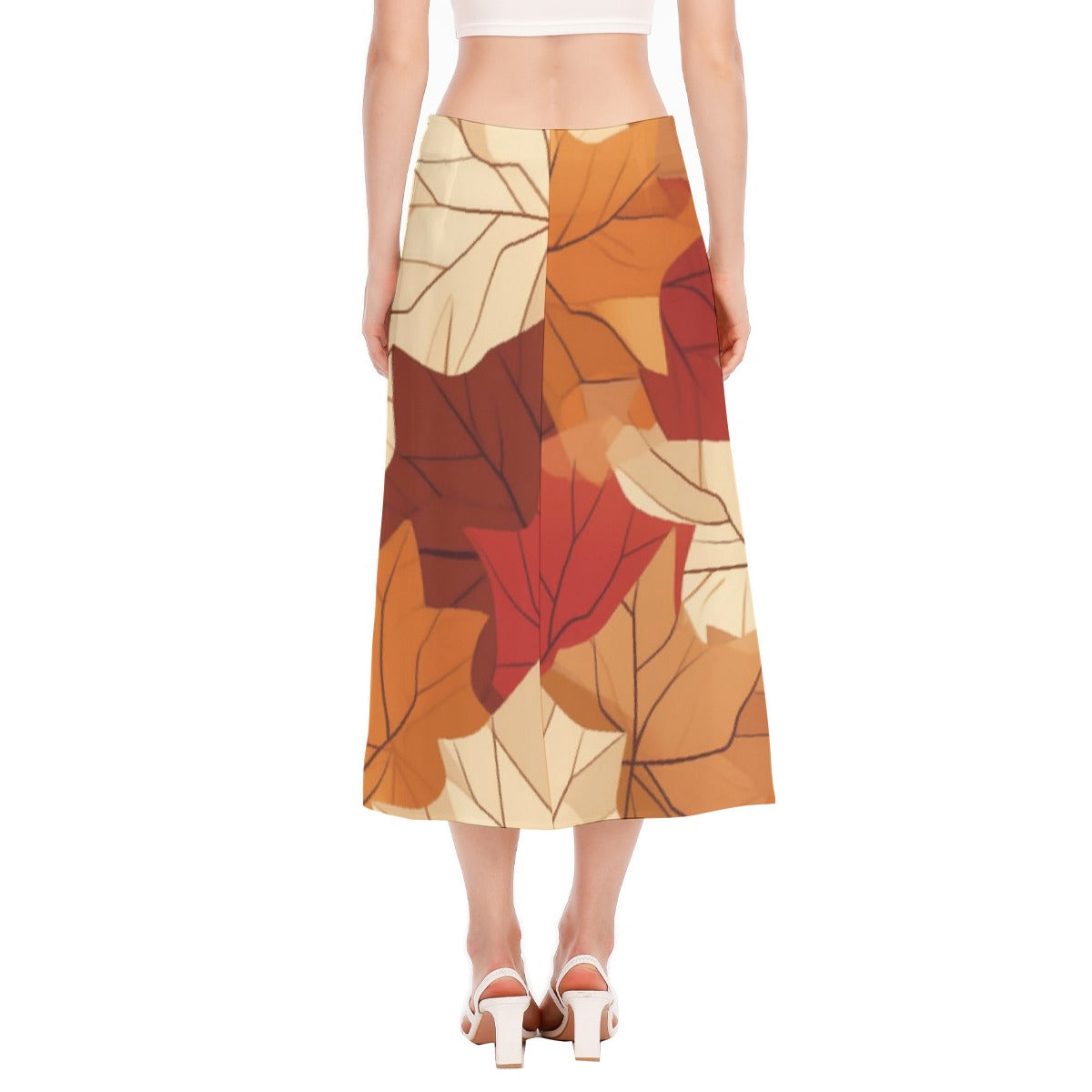 All-Over Print Women's High Slit Long Skirt