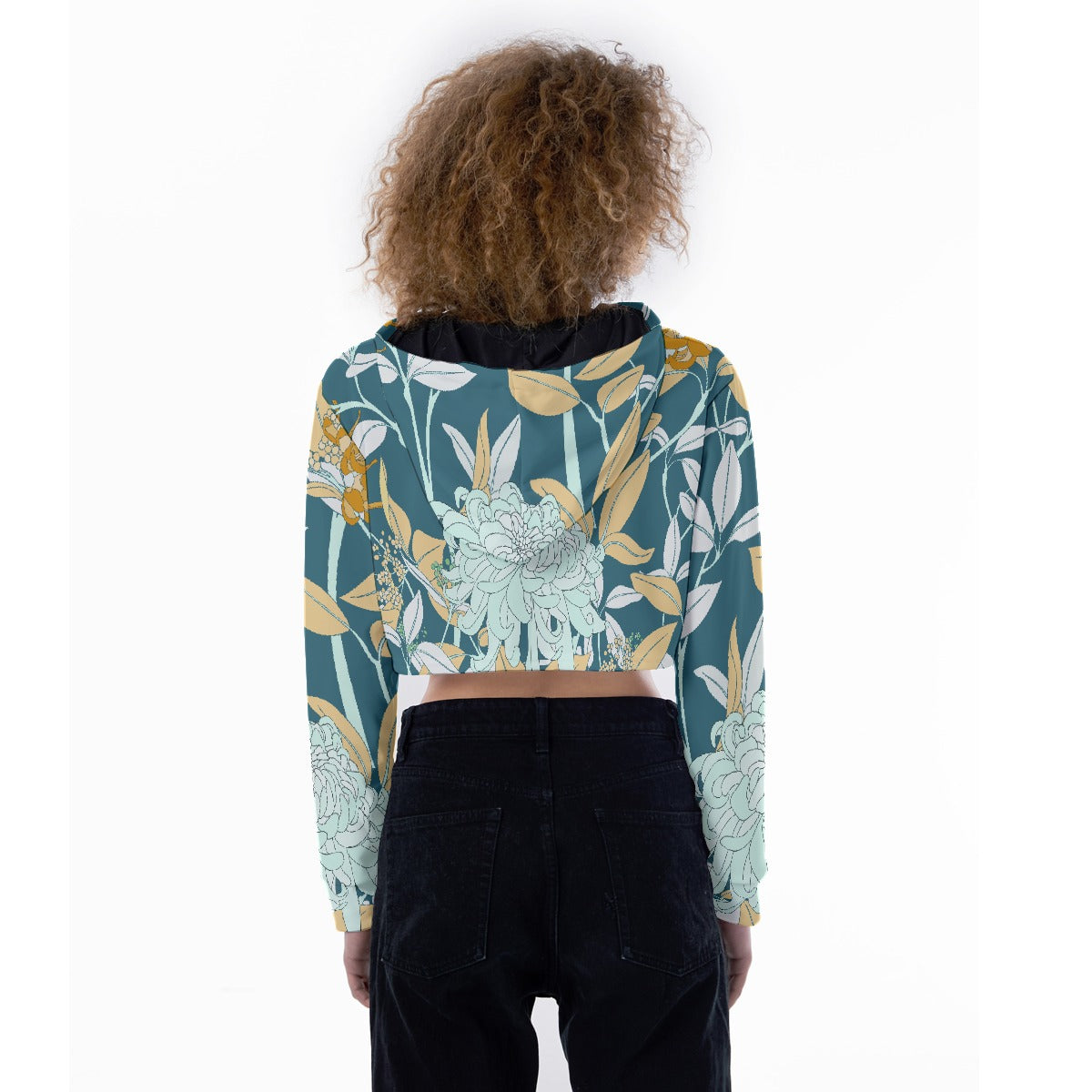 All-Over Print Women's Crop Top Hoodie