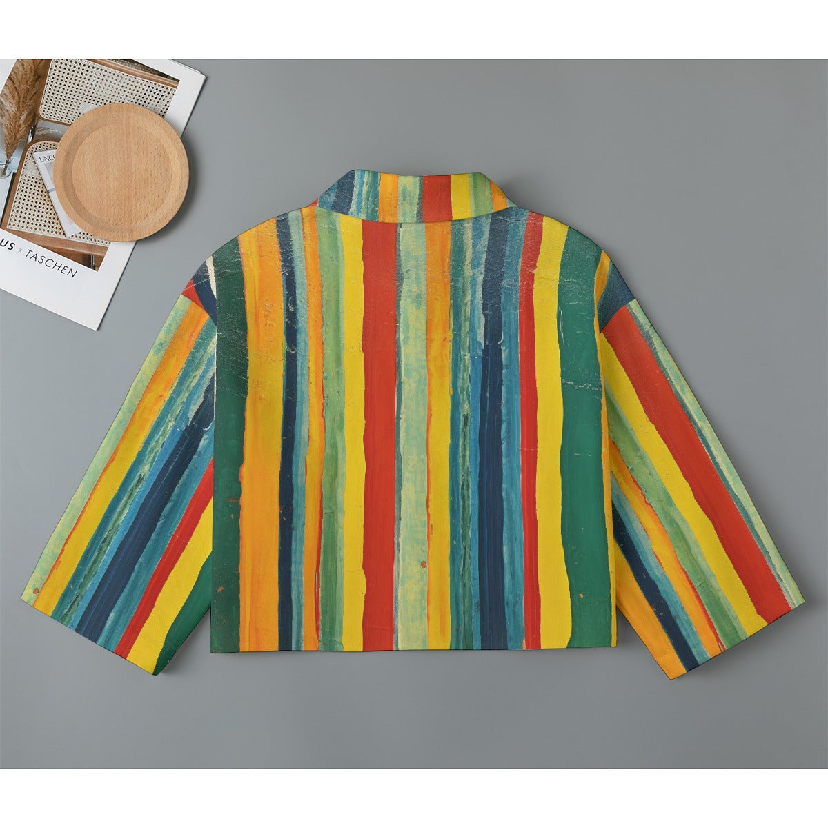 All-Over Print Women's Cropped Jacket | 245GSM Cotton