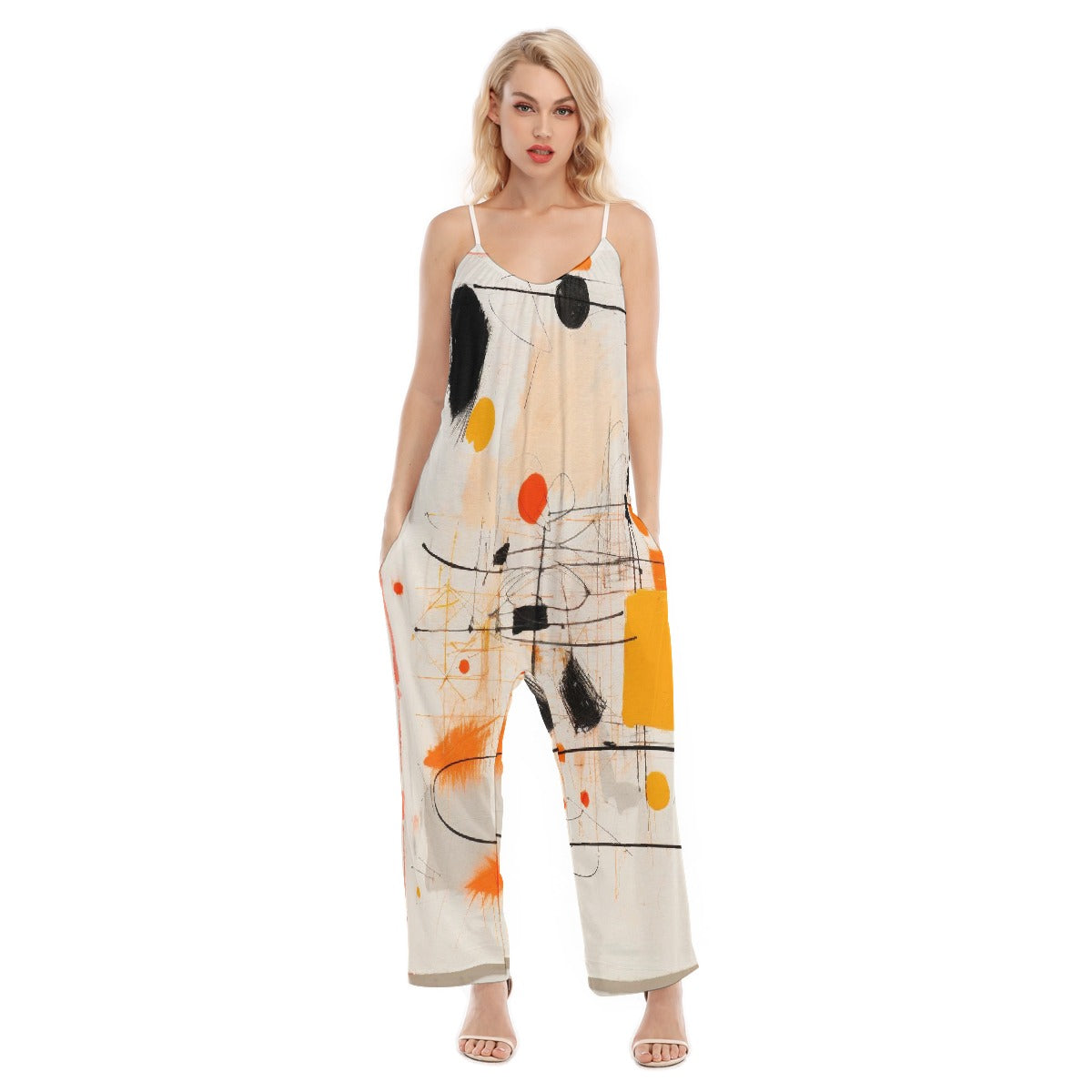 All-Over Print Women's Loose Cami Jumpsuit