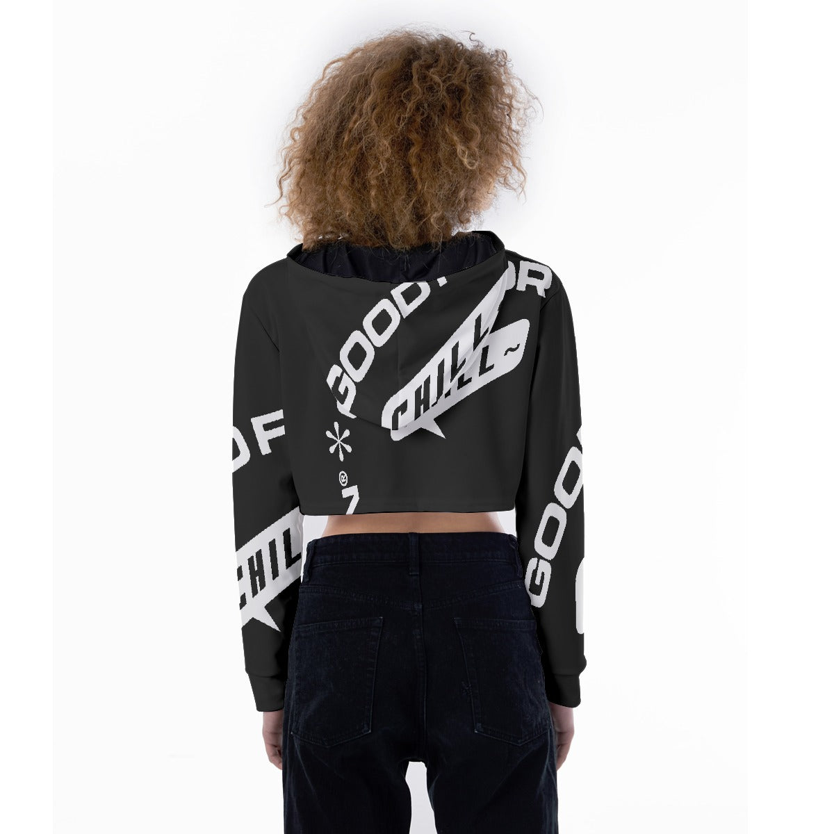 All-Over Print Women's Crop Top Hoodie