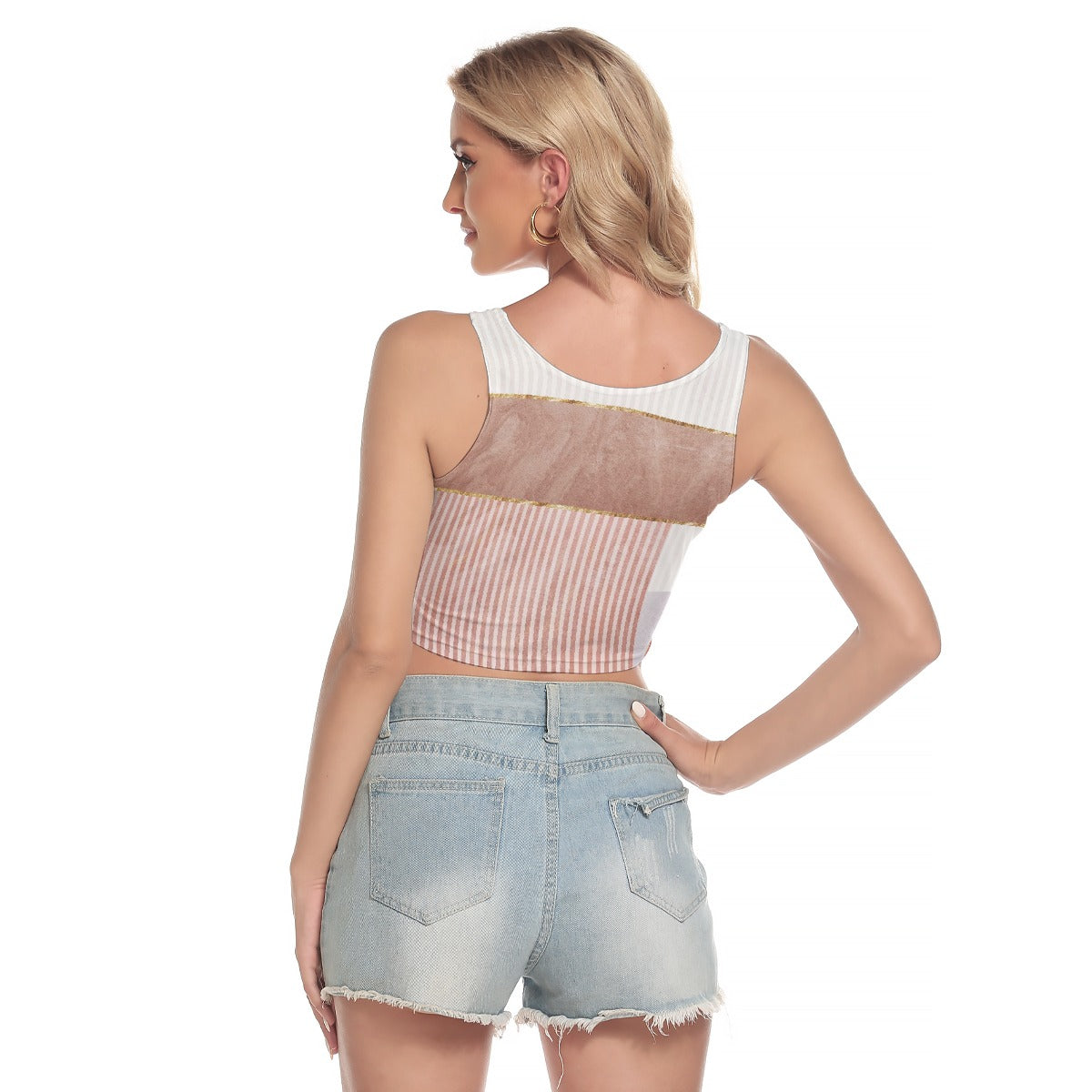 All-Over Print Women's Sport Crop Tank Top