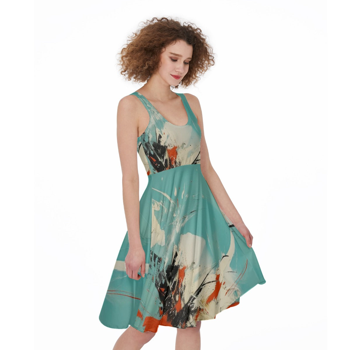 All-Over Print Women's Sleeveless Dress