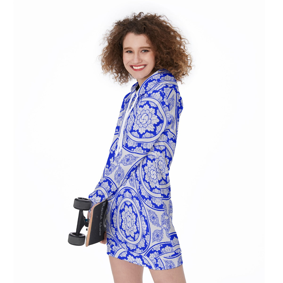 All-Over Print Women's Long Hoodie