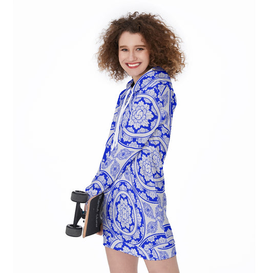 All-Over Print Women's Long Hoodie