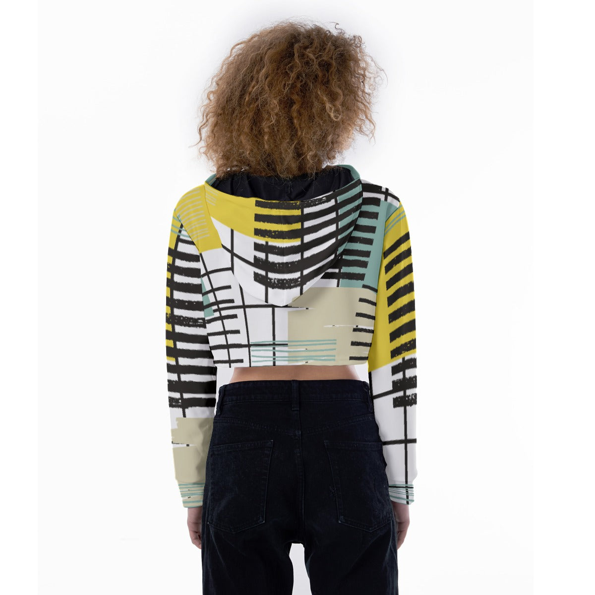 All-Over Print Women's Crop Top Hoodie
