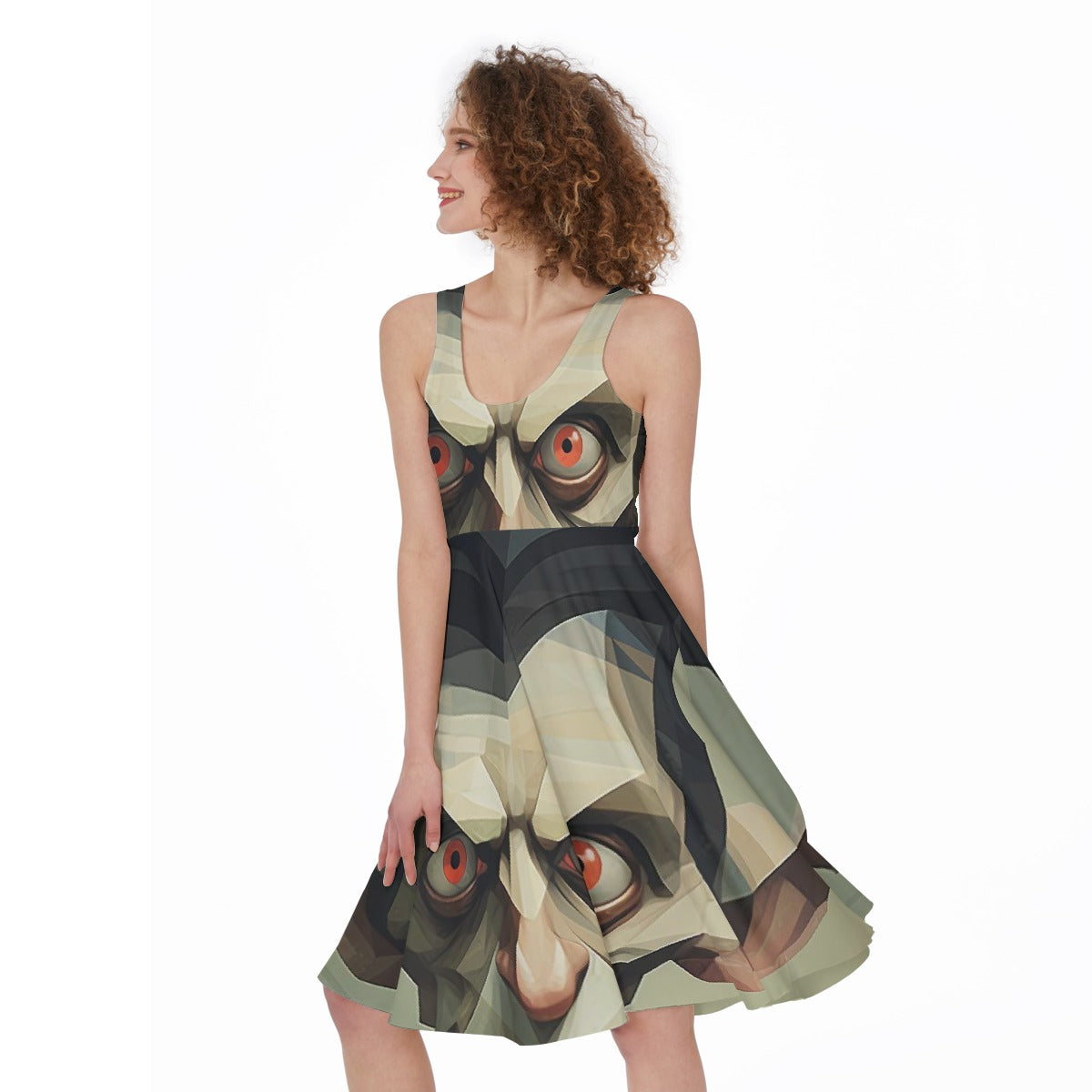 All-Over Print Women's Sleeveless Dress