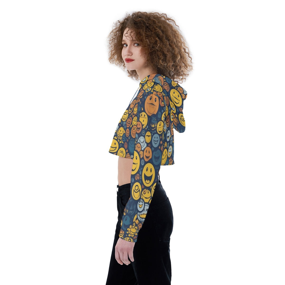 All-Over Print Women's Crop Top Hoodie