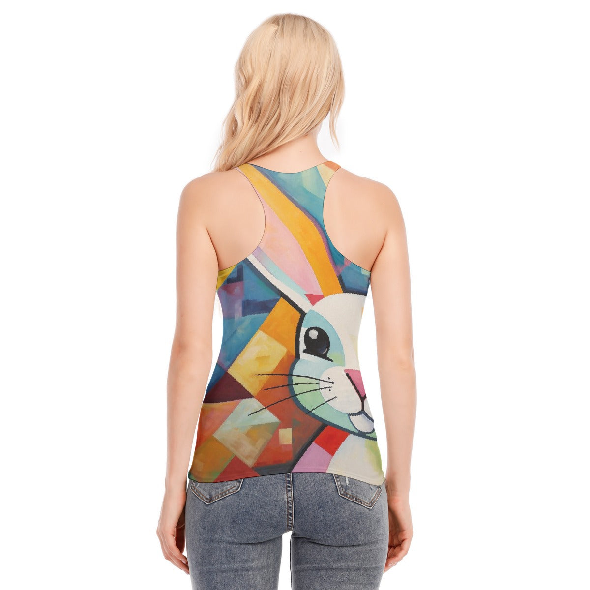 All-Over Print Women's Racer Vest | 190GSM Cotton