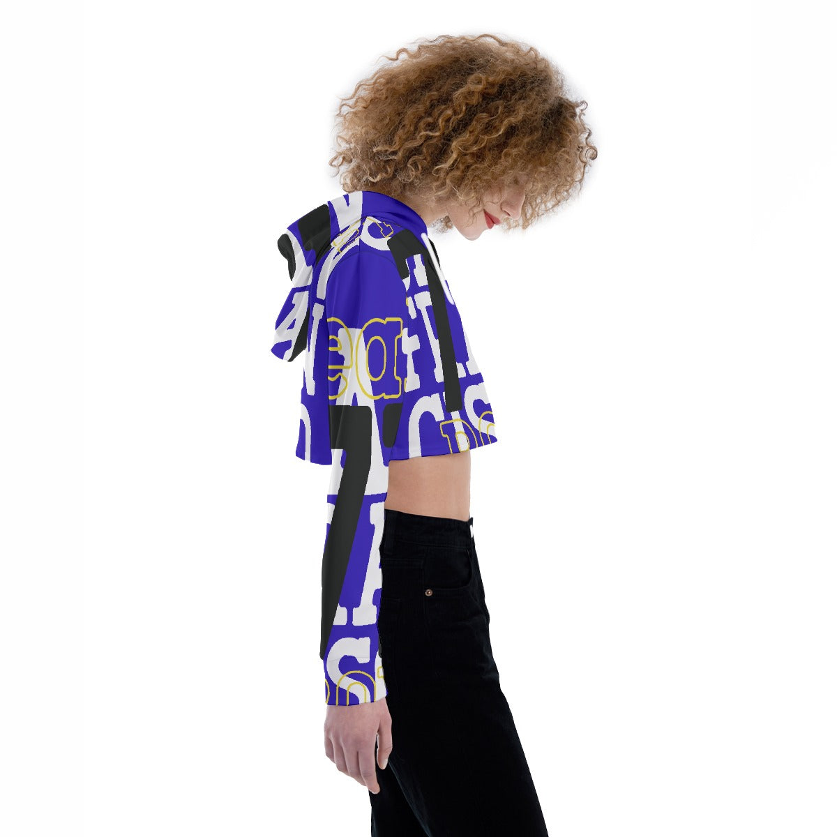 All-Over Print Women's Crop Top Hoodie