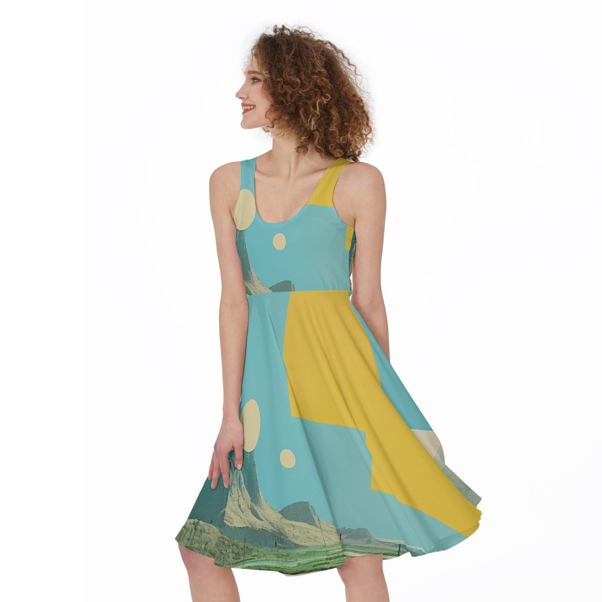 All-Over Print Women's Sleeveless Dress