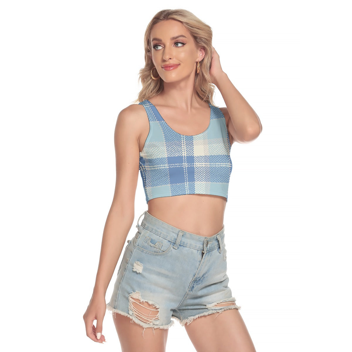 All-Over Print Women's Sport Crop Tank Top