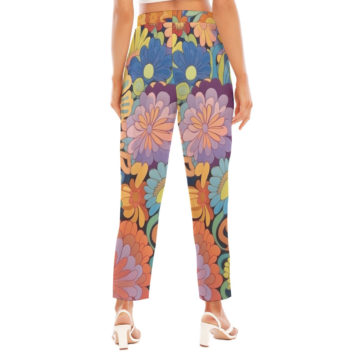 All-Over Print Women's Loose Straight-leg Pants