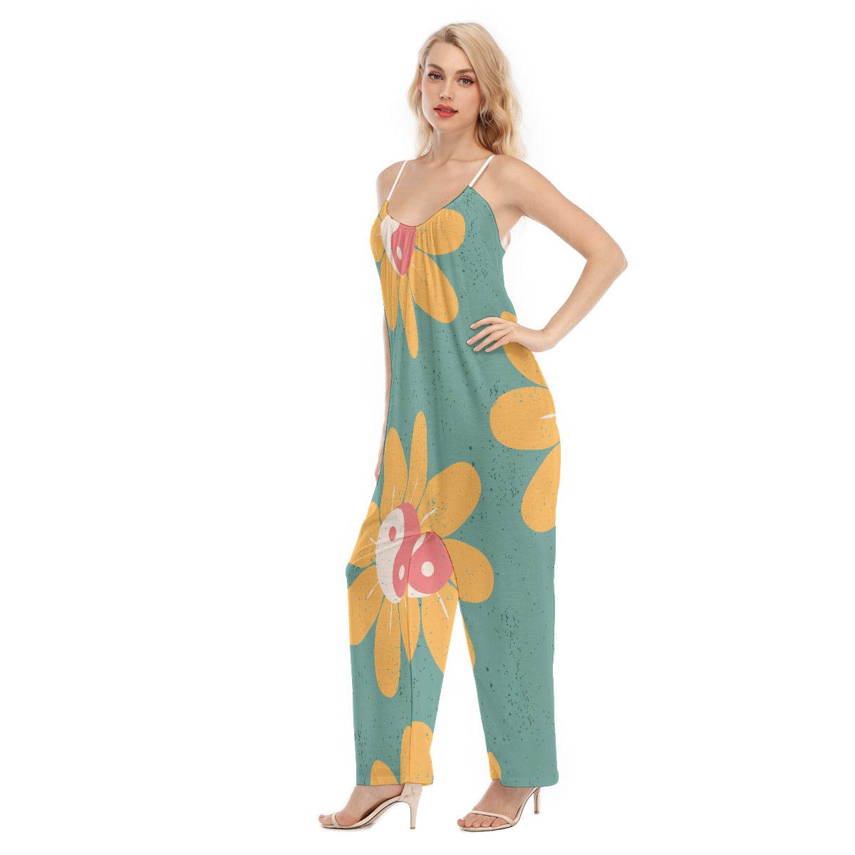 All-Over Print Women's Loose Cami Jumpsuit