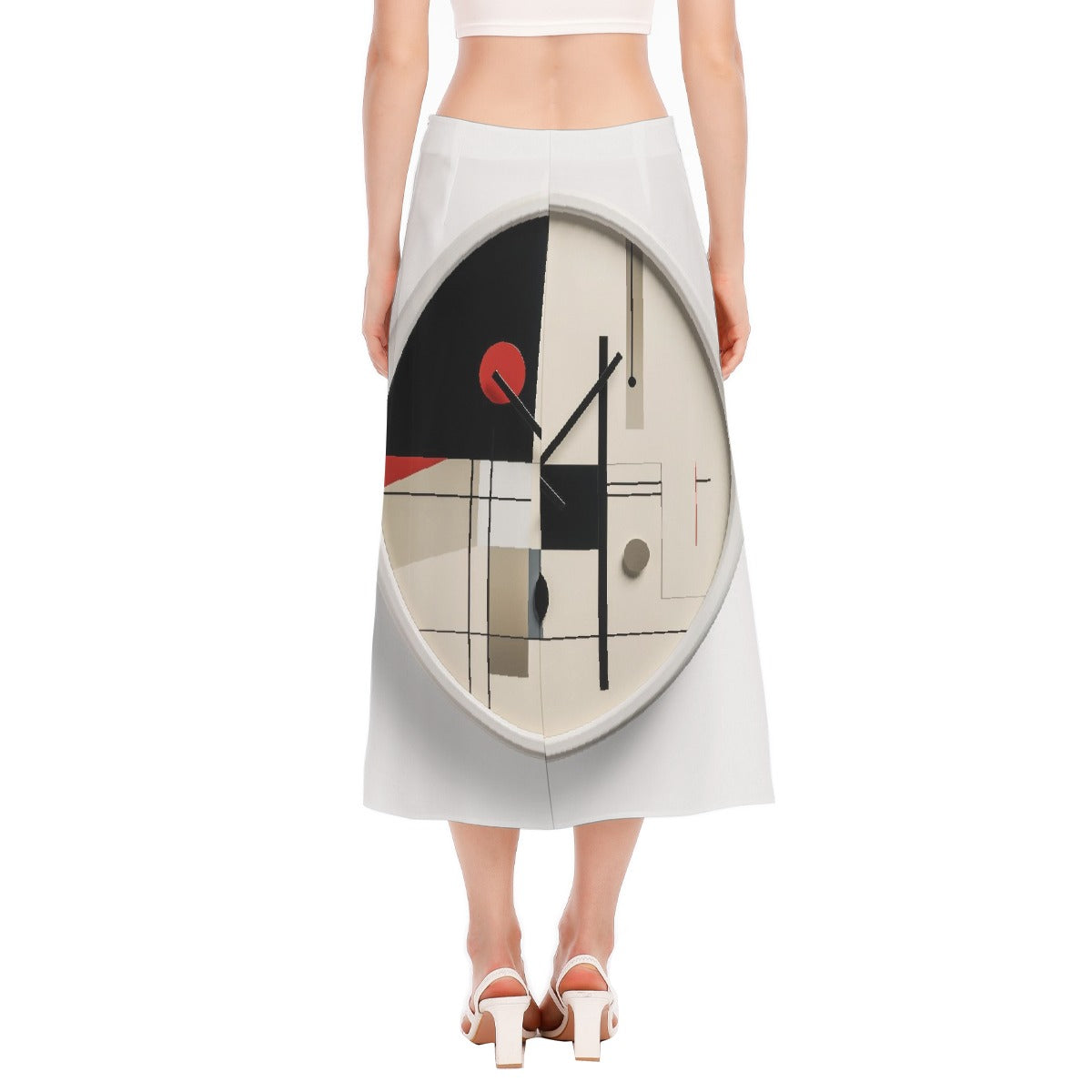 All-Over Print Women's High Slit Long Skirt