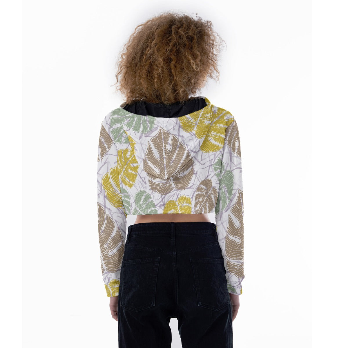 All-Over Print Women's Crop Top Hoodie