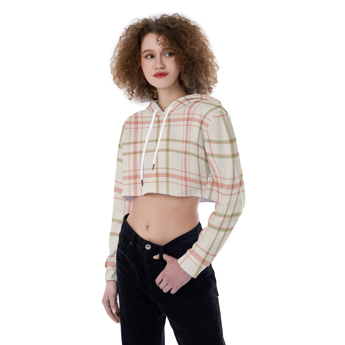 All-Over Print Women's Crop Top Hoodie