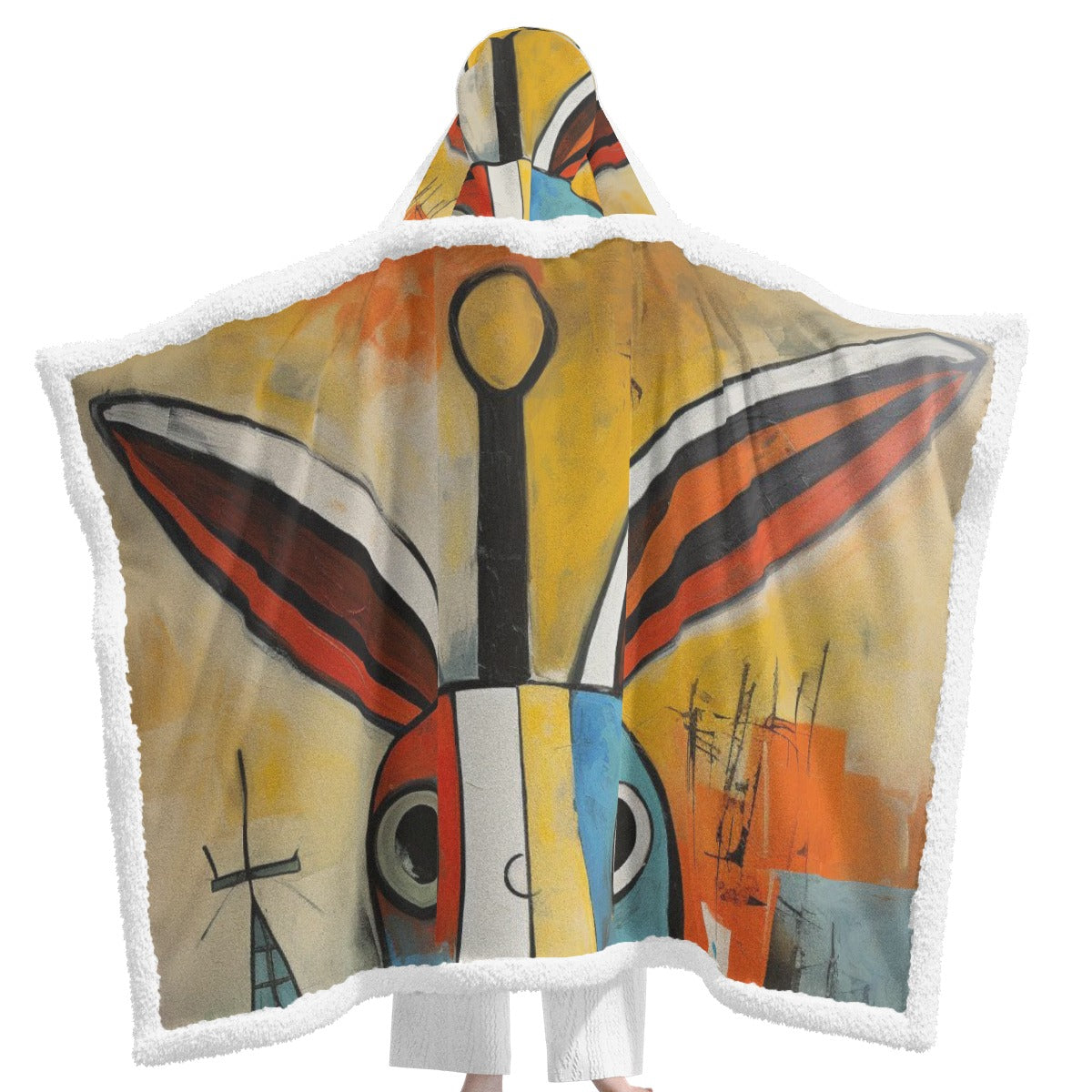 All-Over Print Unisex Wearable Hooded Blanket