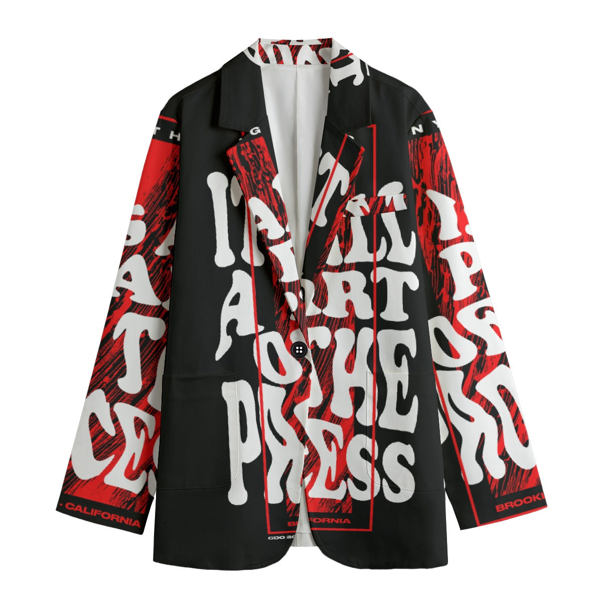 All-Over Print Women's Leisure Blazer