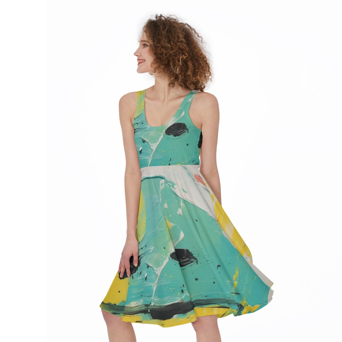 All-Over Print Women's Sleeveless Dress
