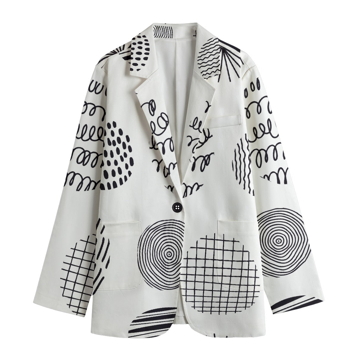 All-Over Print Women's Leisure Blazer