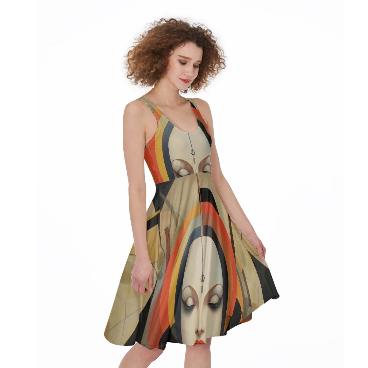All-Over Print Women's Sleeveless Dress