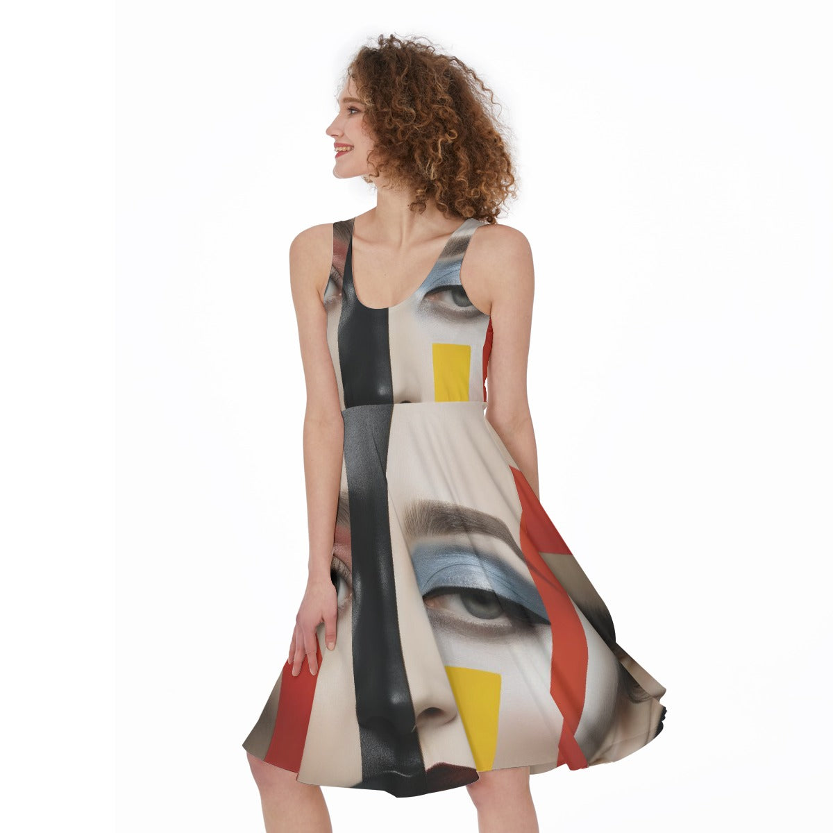 All-Over Print Women's Sleeveless Dress