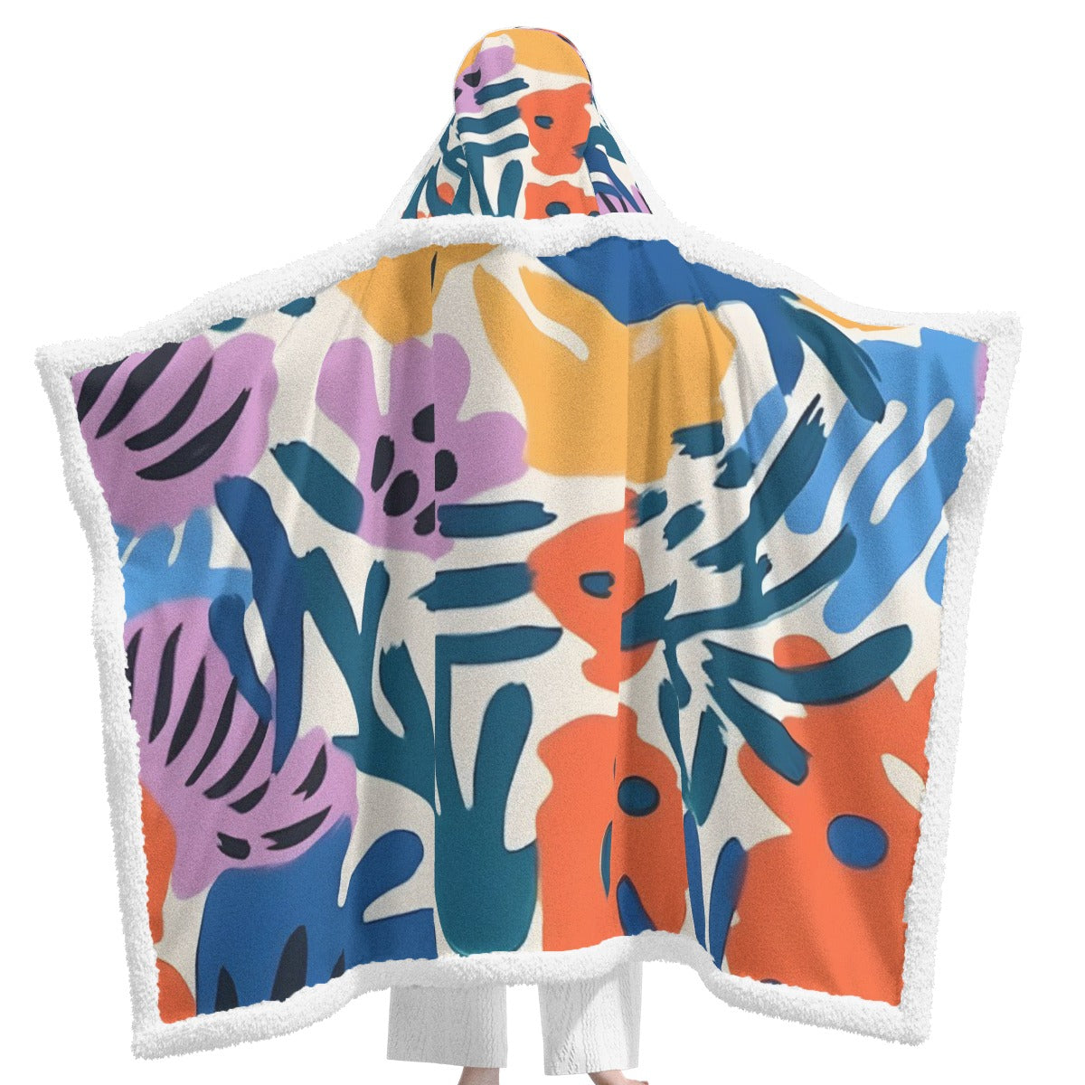 All-Over Print Unisex Wearable Hooded Blanket