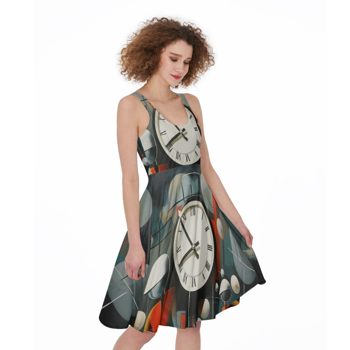 All-Over Print Women's Sleeveless Dress