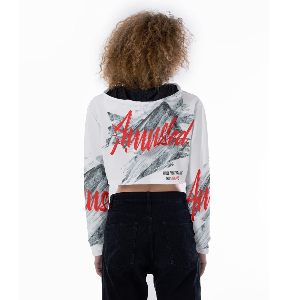 All-Over Print Women's Crop Top Hoodie