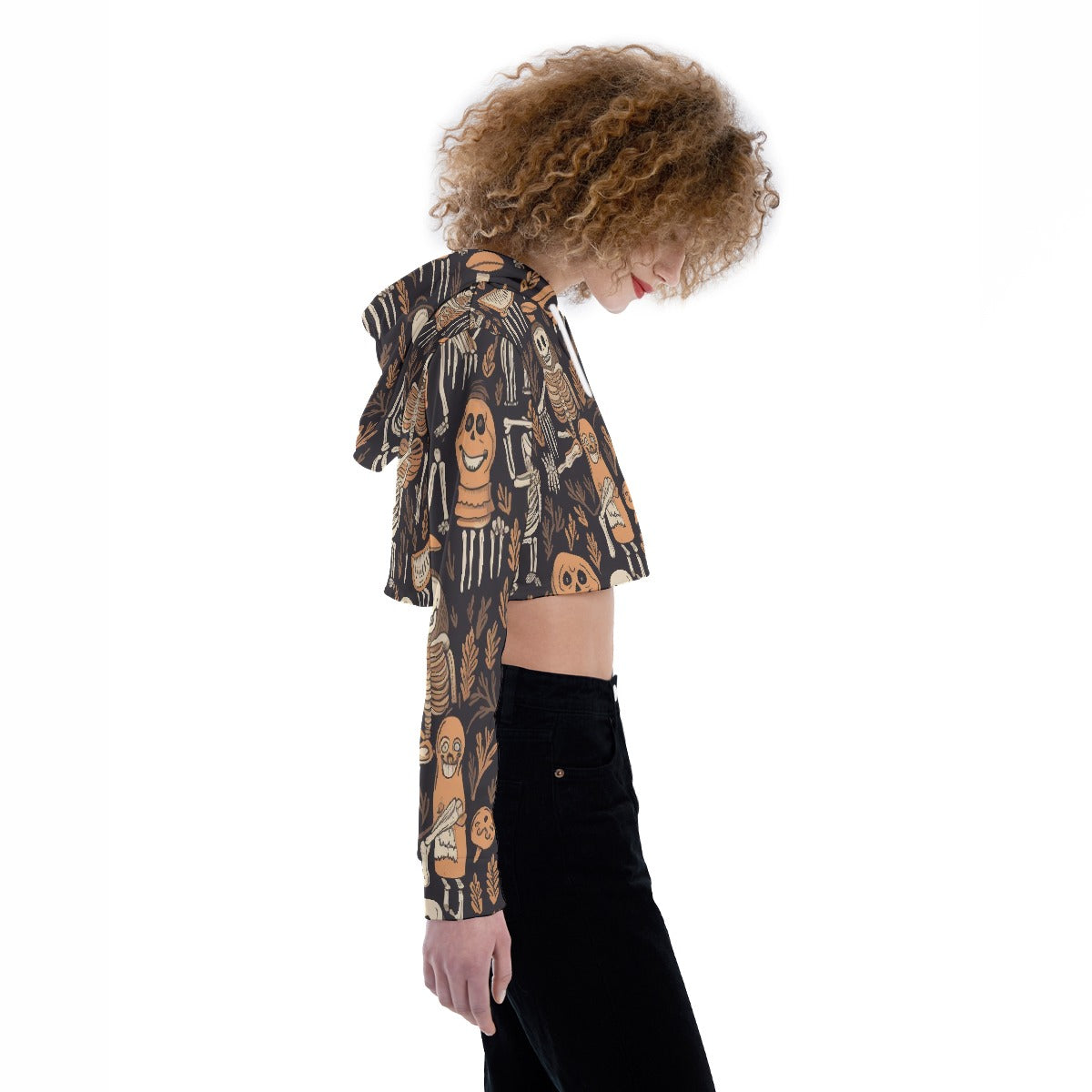 All-Over Print Women's Crop Top Hoodie