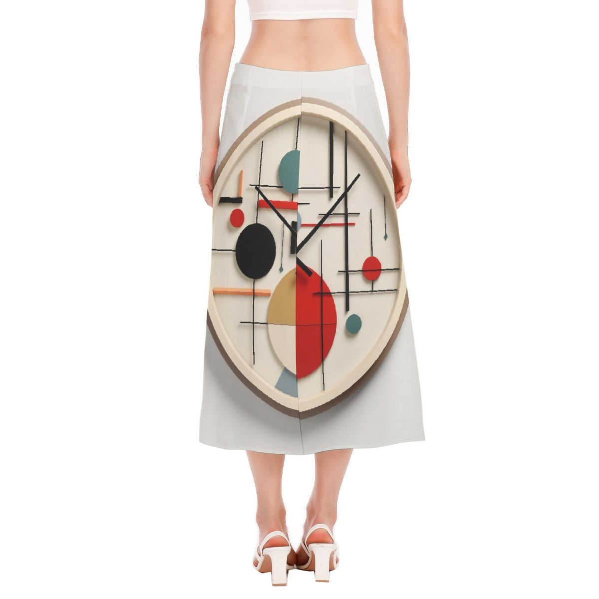 All-Over Print Women's High Slit Long Skirt
