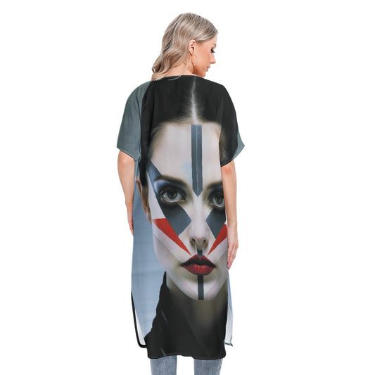 All-Over Print Women's Short Sleeve Cardigan