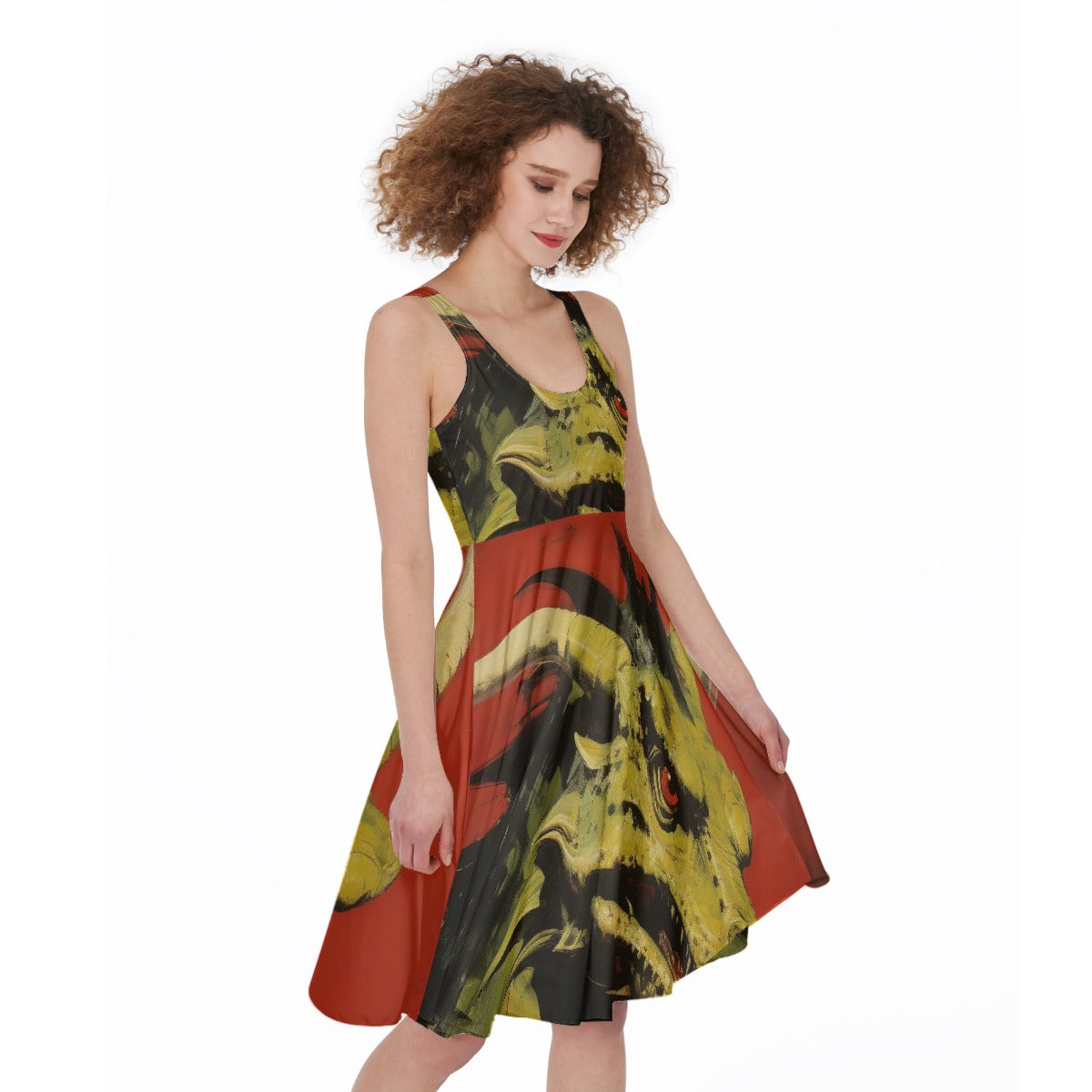 All-Over Print Women's Sleeveless Dress