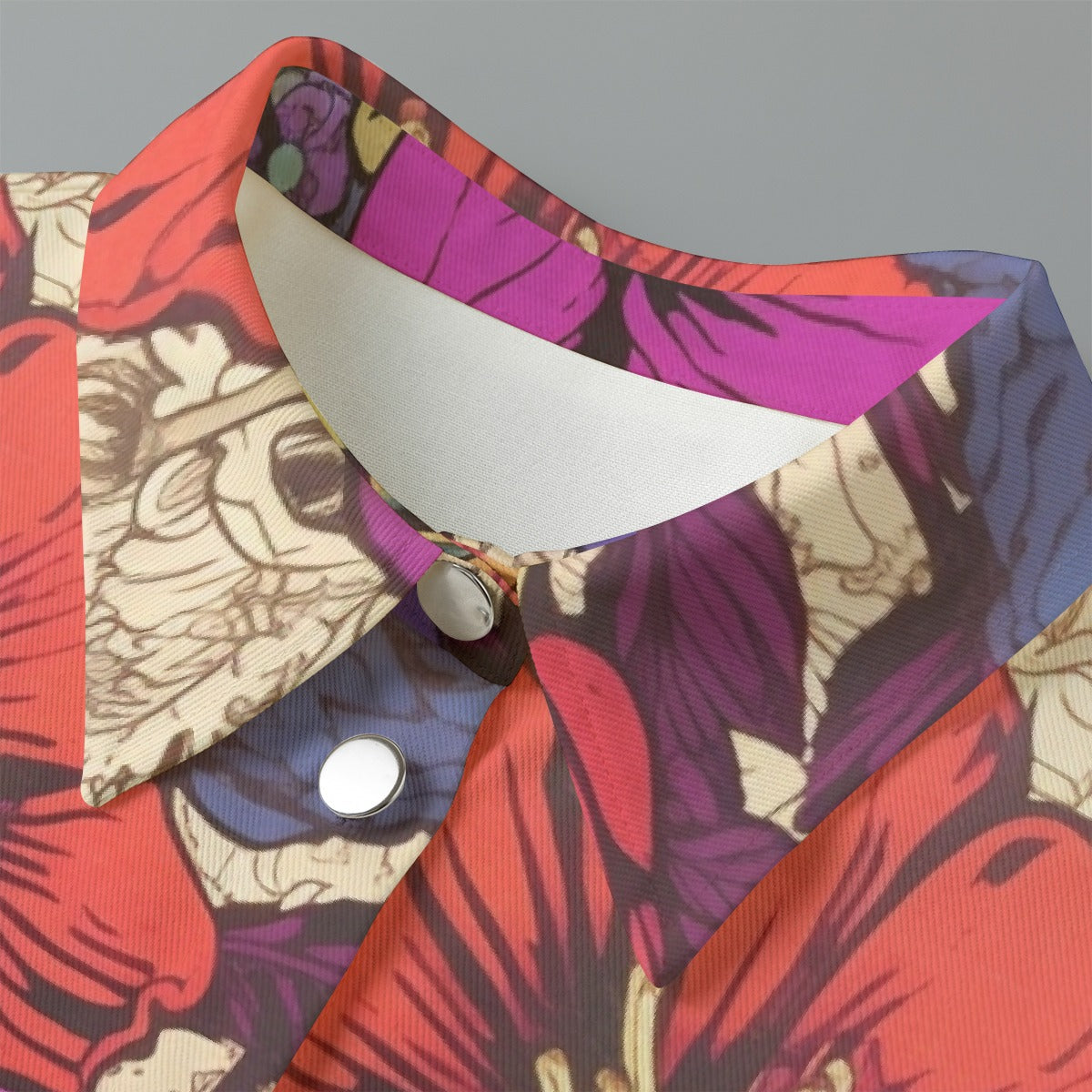 All-Over Print Women's Cropped Jacket | 245GSM Cotton