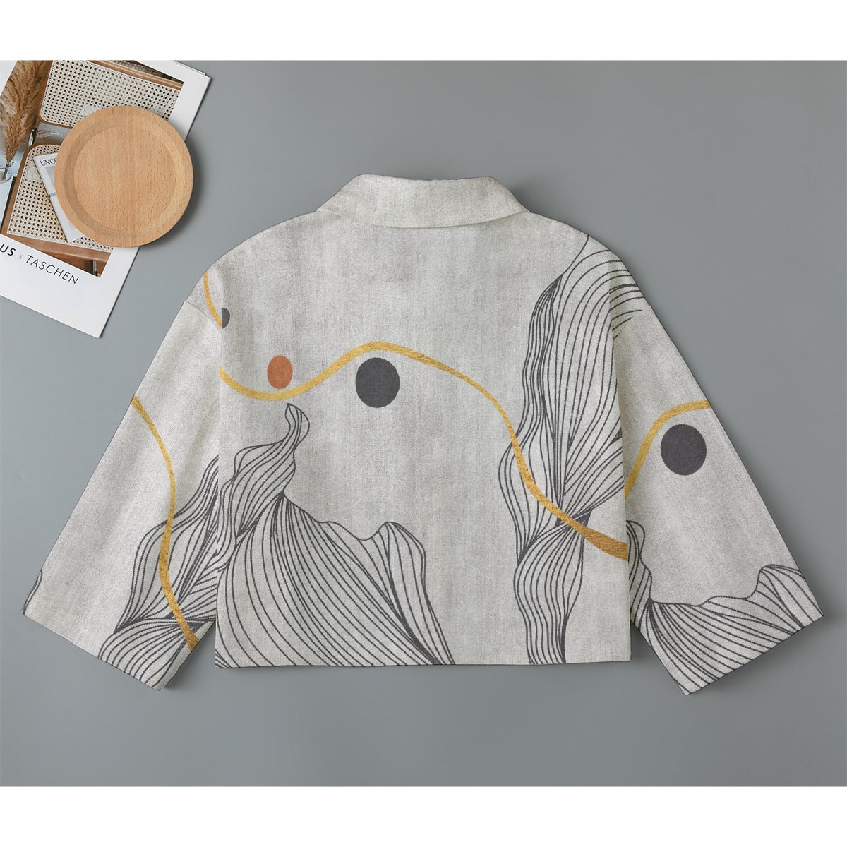 All-Over Print Women's Cropped Jacket | 245GSM Cotton